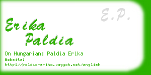 erika paldia business card